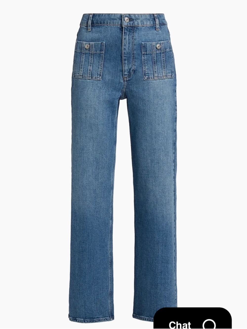 PAIGE Anessa Seamed Patch Pockets Jeans